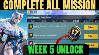 WEEK 5 A17 ROYALE PASS COMPLETE ALL MISSION PUBG MOBILE/BGMI | A17 RP WEEKLY MISSION