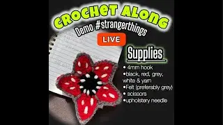 THE YARN ROOM we are crocheting #demogorgon #strangerthings CROCHET ALONG fandom Comicon market
