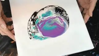 (84)Acrylic Pouring - Color Shift Flip Cup