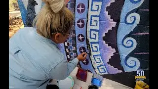 Mural Painting at Fool Hollow Lake in Show Low was another great success.