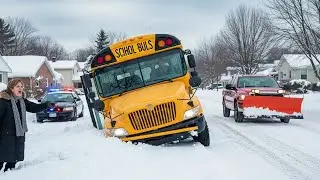 HOA Banned My Snowplow… So I Left — Now the School Bus Is Stuck ❄️🚌