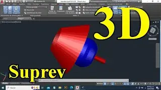 Dibujo 3D en Autocad 2019 superficies de revolución