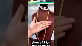 Gold replica 3 lines Chandraharam 😍 order 8465809974