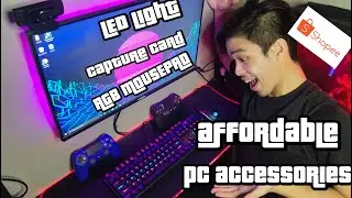 PC ACCESSORIES SHOPPEE HAUL (AFFORDABLE RGB MOUSE PAD, LED STRIPS & CAPTURE CARD)
