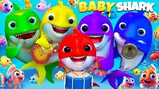 Underwater Fun with Baby Shark 🎶🐬 - Baby songs - Nursery Rhymes & Kids Songs - Coco Mama