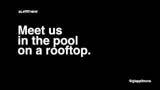 Meet us in the pool on a rooftop.