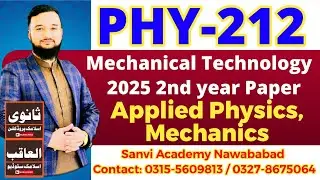 Phy 212 paper 2025| applied mechanics 2nd year paper 2025| guess paper phy 212 2nd year 2025