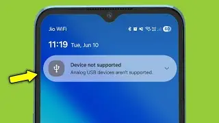 Analog USB devices aren't supported in samsung phone