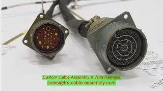 Chicote de fio personalizado 20679-040T-01 Tamanho do cabo coaxial