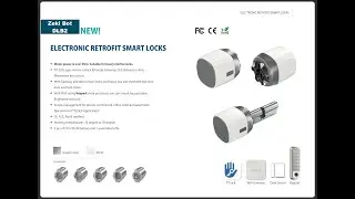 Zeki Bot DLB2 &ndash; Electronic Retrofit Smart Door Lock | TTLock App, Fingerprint & Remote Unlock