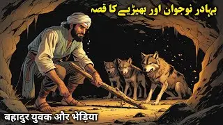 Bahadur Noujawan Aur Bhediya Ka Qissa | Moral Story In Urdu | Moral Story In Hindi Urdu