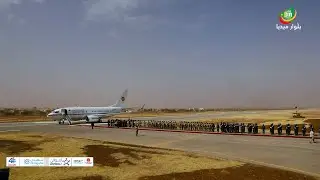 صور وصول الرئيس غزواني إلى مدينة والاستقبالات الشعبية التي خصص ساكنة كيفه له 11/05/2024