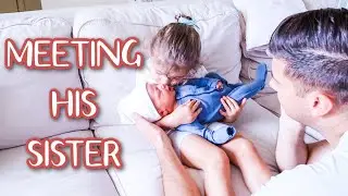 NEWBORN HOMECOMING! BIG SISTER MEETS BABY BROTHER FOR THE FIRST TIME | 24 HOURS AFTER BIRTH