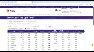 Pre Open Market data on 31.10.2025
