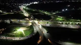 Islamabad Expressway Night View | Drone Aerial Footage | Beautiful City Lights #Islamabad #Pakistan