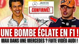 Max Verstappen D&Eacute;MOLI par Mercedes | Audi a des ESSAIS FUIT&Eacute;S en F1 | Red Bull