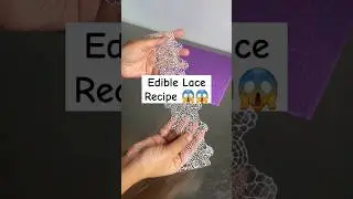 Edible Lace Recipe 😱‼️ #shorts #lace #art #cakehacks #viralhacks  #cakedecorating #trending