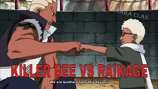 KILLER BEE VS RAIKAGE WITH HIS LARIAT | LARIAT VS LARIAT,NARUTO FIGHTS RAIKAGE WITH ENGLISH SUBTITLE