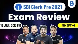 SBI Clerk Pre 2021(🔴 10 July, 4th Shift)  | SBI Clerk Exam Review | Exam Analysis & Asked Questions