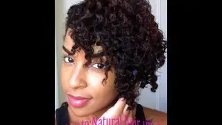 How to: Natural hair Up-do with textured bangs!