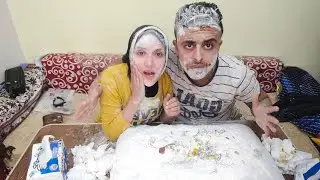 اجمد تحدي بين احمد وهاجر🤕 (بهدلوا بعض)😂