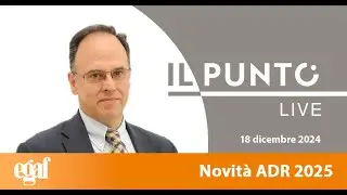 Il Punto Live: Novità ADR 2025 - Ing. Danieli