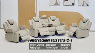power recliner sofa set 2224