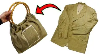 DIY BAG FROM OLD JACKET / How To Sew A Bag / Recycling of Old Clothes / Pocket And Lined Bag / Idea