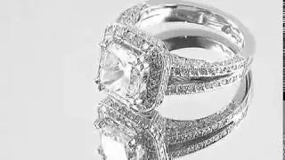 Micro Pave Diamond Engagement Ring presented by King of Jewelry Inc.