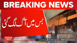 Bus Catches Fire on Motorway | Hum News | Pakistan