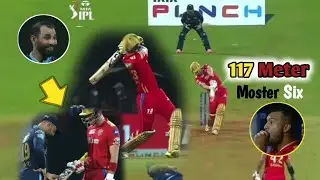 Longest Six 117 Meter Liam Livingstone IPL 2022 Livingstone Six Vs Shami