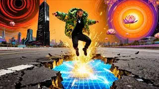 Travis Scott &times; Drake - QUANTUM MODE (AI 2025) | Psychedelic Trap Visualizer 4K