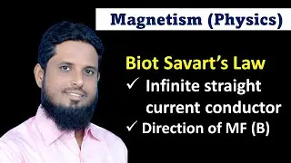 Lec 01 magnetism, Biot savarts law, its application, magnetic field at point due to infinitely long