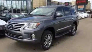 2014 Lexus LX 570 4WD - Ultra Premium Package Review - Gray on Saddle Tan