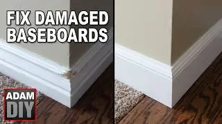 How to remove and replace damaged baseboards