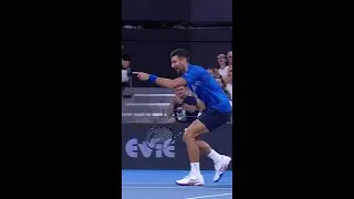 STOP IT NOVAK! 🤯 WHAT A SHOT! 🎯 #9WWOS #BrisbaneTennis #Tennis
