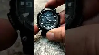 Jak przestawić czas w Casio AQ-S810W-1AV solar