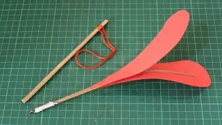Cara membuat mainan tradisional baling-baling terbang dari kertas