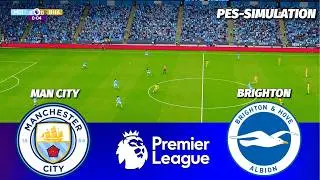 Manchester City vs Brighton | Premier League 2025/26 | PES 21 Simulation