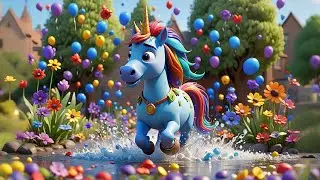 The Unicorn Who Loved Rain 🌧️🦄 | Fun Kids Story | Imaginative Learning Adventure