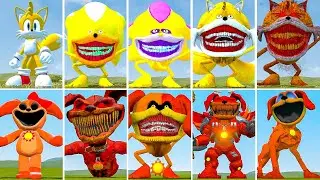 ALL NEW SONIC YELLOW VS ZOOCH TAILS TAPES VS ALL NEW POPPY PLAYTIME VS MECHTIT DOGDAY in GARRY'S MOD