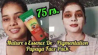 Nature's Essence De - Pigmentation Papaya Face Pack Review + Demo/ Nature's Essence Face Pack