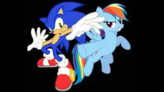Sonic and rainbow dash nothing can stop me now