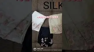 Silk embroidered trousers #silktrousers #fancypants #ladiesbottom #ladiespants #plazo