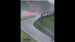 Lando Norris crash at Belgium Grand Prix qualifier (fan POV)