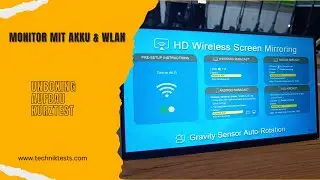 MAGICRAVEN - Drahtloser Portable Monitor mit 8000 mAh Akku, 15,6 Zoll 1080P / Test / Review