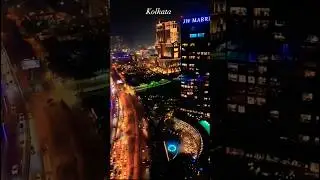New Town Kolkata City Night View | Kolkata City Skyline Drone View #shorts #kolkata #newtown