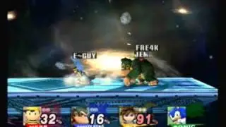 Super Smash Brothers Brawl: 4 Player Action -Free For All- (Part 2)