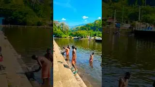 Sabarimala Holy Pamba River Clean 🧼 Showers | Swamiye Saranam Ayyappa Song #thelastcholas #shorts