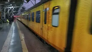 Swanky Tejas express with Deccan Odyssey special livery WDM-3A #16012 arrives Thane